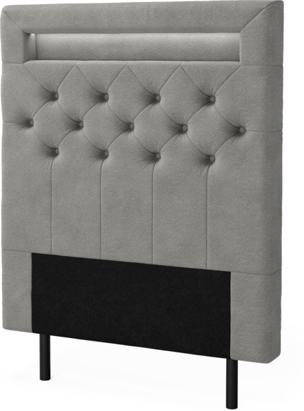 New York led - Sänggavel, 90-210 cm - Grå