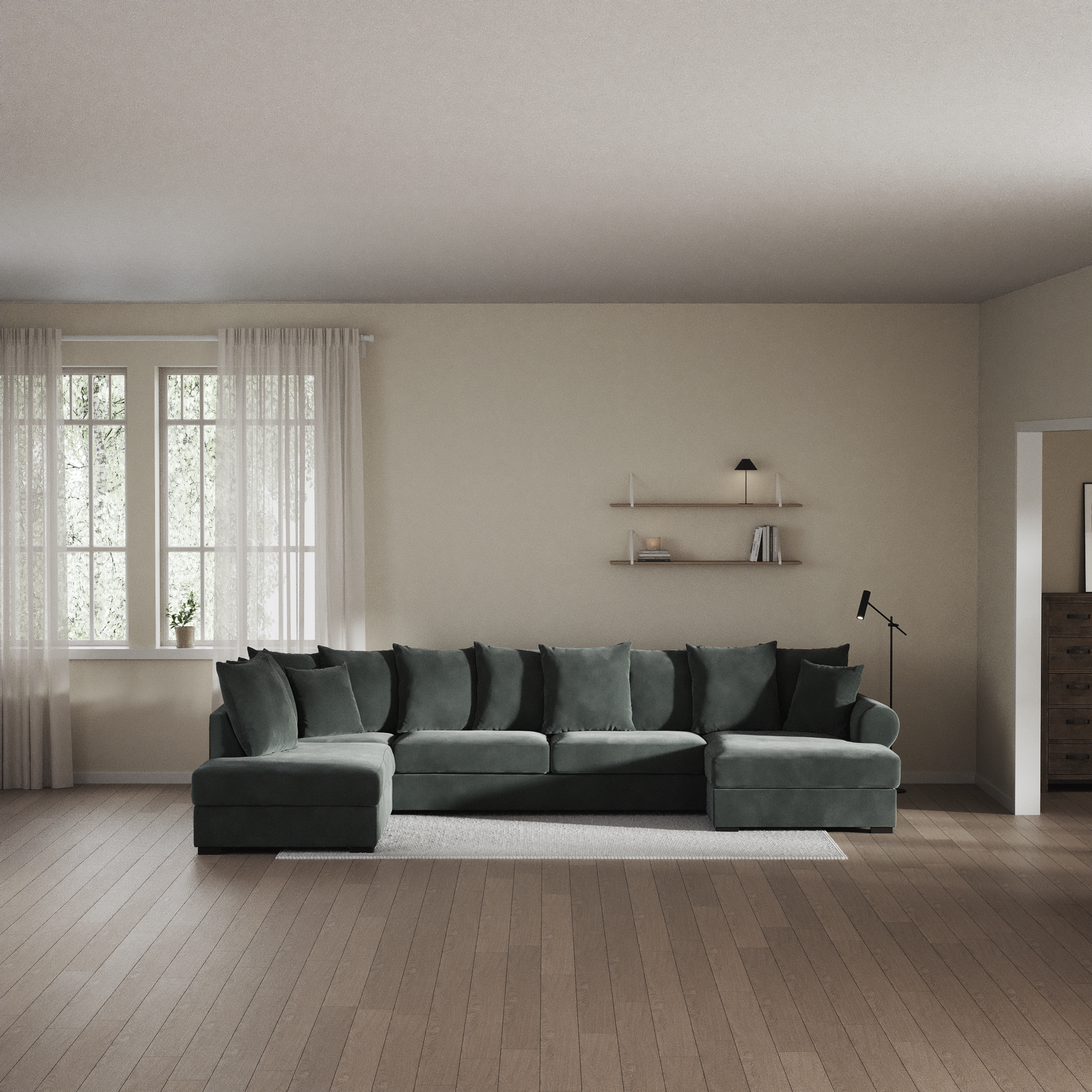 Town - 3-sits soffa med divan vänster och schäslong höger - inspiration