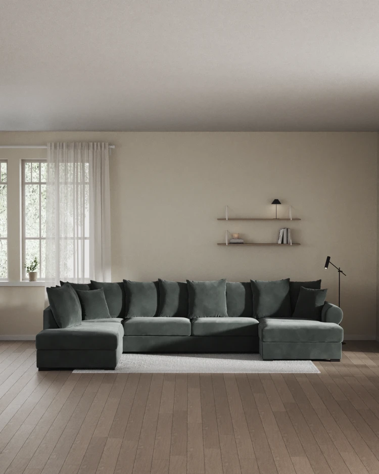 Town - 3-sits soffa med divan vänster och schäslong höger - inspiration