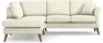 Eden - 2-sits soffa med divan - Vit
