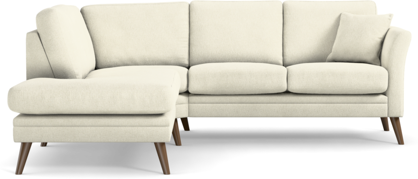 Eden - 2-sits soffa med divan - Vit