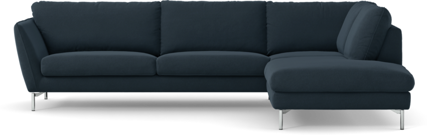 Madison Lux - 3-sits soffa med divan höger - Blå