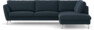 Madison Lux - 3-sits soffa med divan höger - Blå