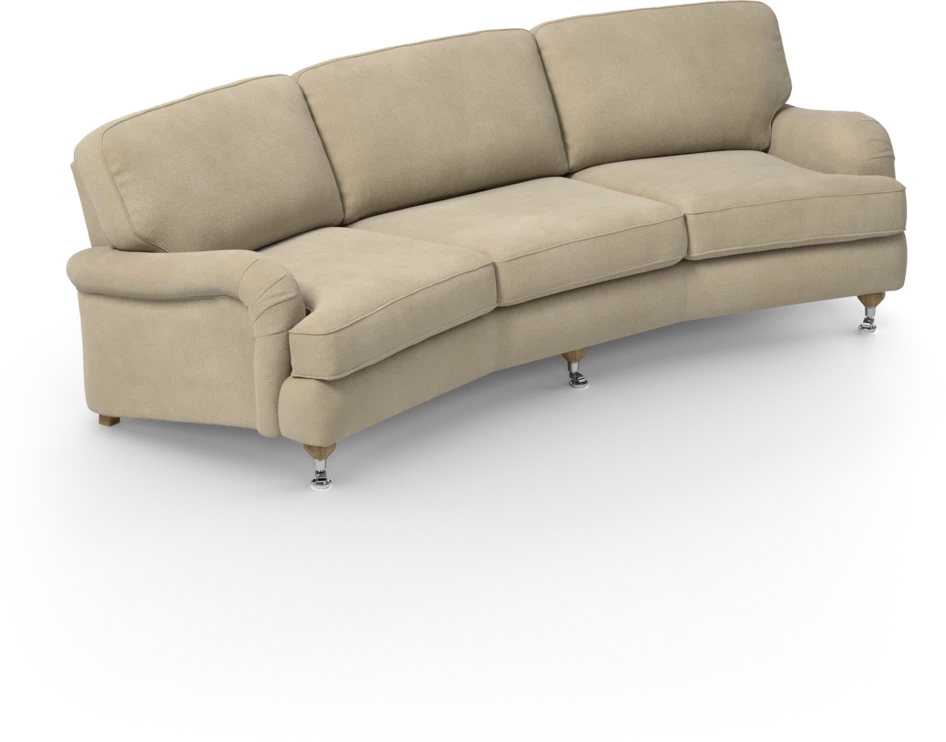 Oxford - 3-sits soffa svängd - Beige