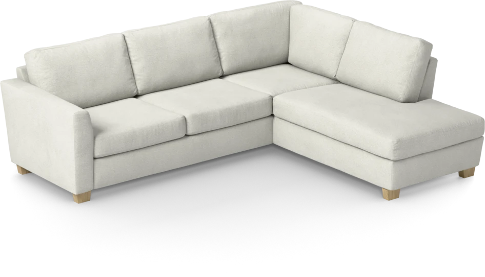 Friday - 2,5-sits soffa med divan höger - Vit