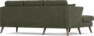 Eden - 2-sits soffa med schäslong - Grön
