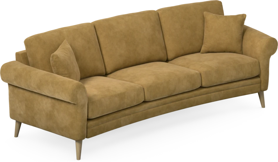 Eden - 3-sits soffa svängd - Gul