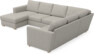 Friday - Hörnsoffa, 3+2-sits med schäslong vänster - Beige