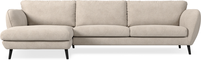 Madison Lux - 3-sits soffa med schäslong vänster - Vit