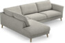 Bridge - 3-sits soffa med divan vänster - Grå