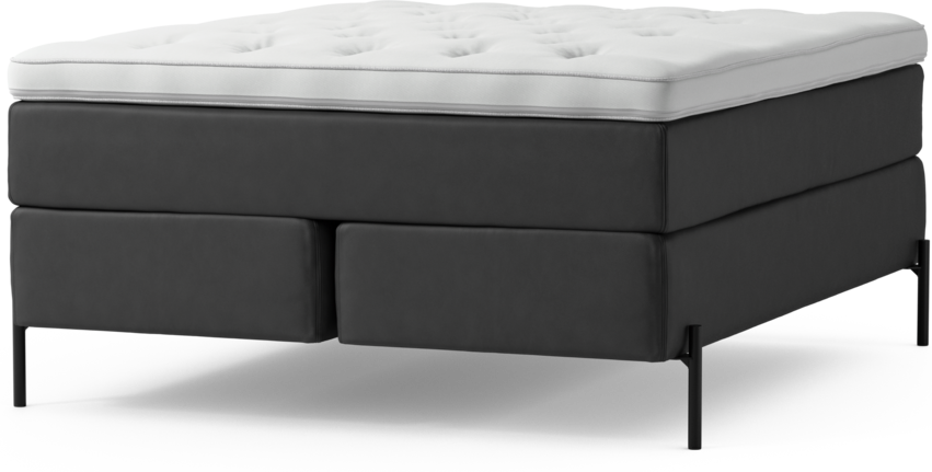 Delux Exclusive - Kontinentalsäng, dubbelsäng med bäddmadrass och sängben