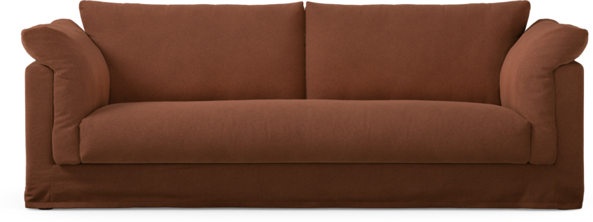 Cherrie Klädsel - 3-sits soffa, hel dyna - Orange