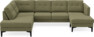 Rio - 3-sits soffa med divan vänster och schäslong höger - Grön