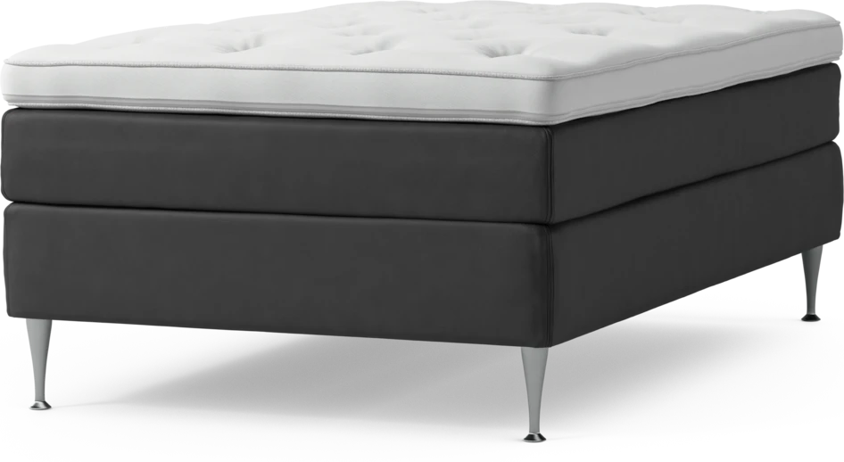 Delux Sense - Kontinentalsäng, enkelsäng 120 cm med bäddmadrass och sängben