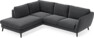 Madison - 2-sits soffa med divan vänster - Svart