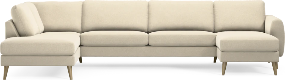 Bridge - 3-sits soffa med divan vänster och schäslong höger - Beige