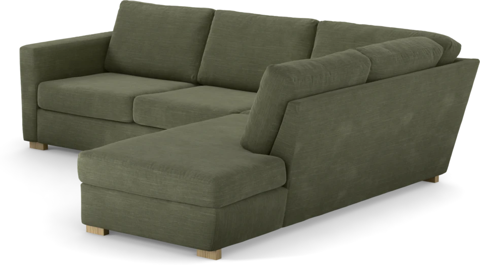 Friday - 2,5-sits soffa med divan höger - Grön