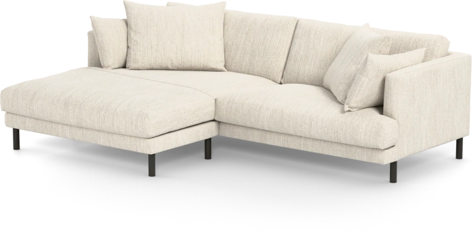Harper - 4-sits med schäslong XL vänster - Vit