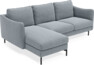 Madison Lux - 2-sits soffa med schäslong vänster - Blå