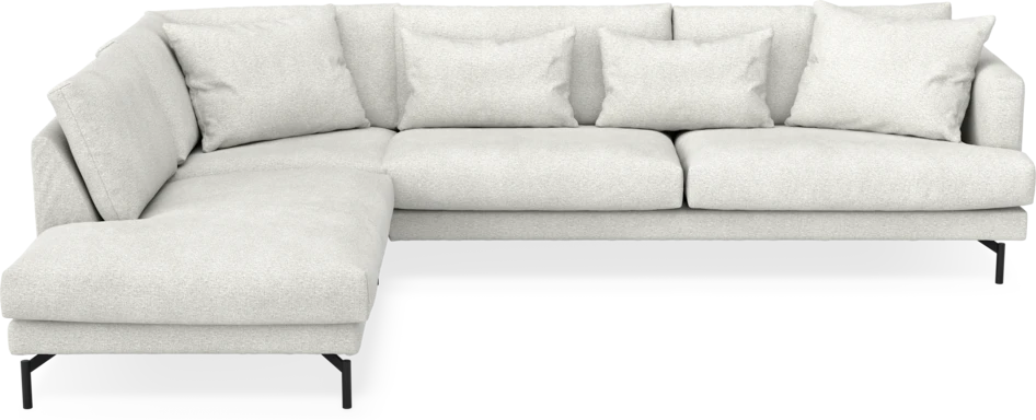 Harper - 3-sits soffa med divan vänster - Vit