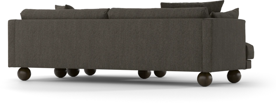Harper - 4-sits med schäslong XL höger - Brun