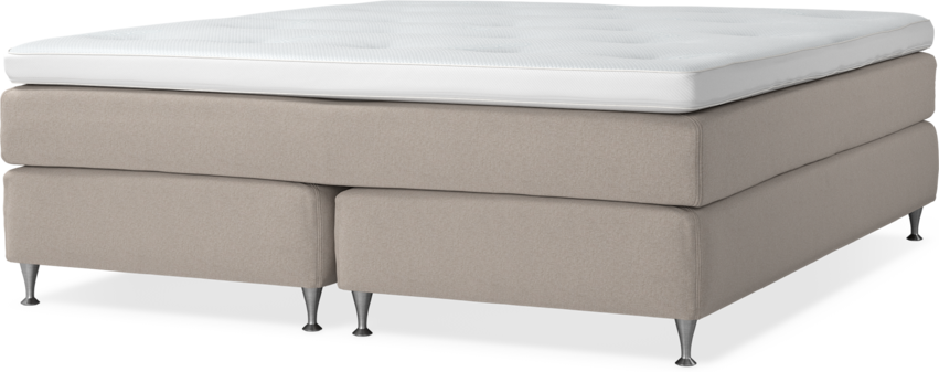 Delux Sense - Kontinentalsäng, dubbelsäng med bäddmadrass - Beige