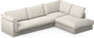 Cherrie Klädsel -  3-sits soffa med divan höger - Vit