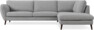 Madison Lux - 3-sits soffa med divan höger - Grå