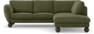 Madison - 2-sits soffa med divan höger - Grön