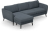 County - 3-sits soffa med flyttbar schäslong - Blå