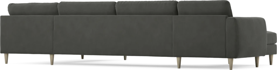 Bridge - 3-sits soffa med schäslong vänster och divan höger - Grå