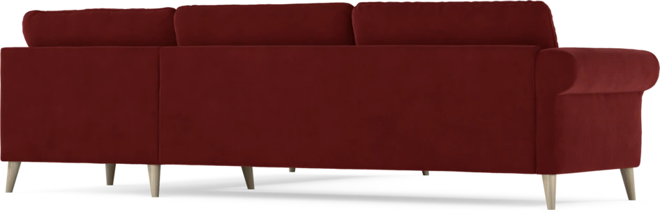 Bridge - Hörnsoffa, 3+2-sits - Röd