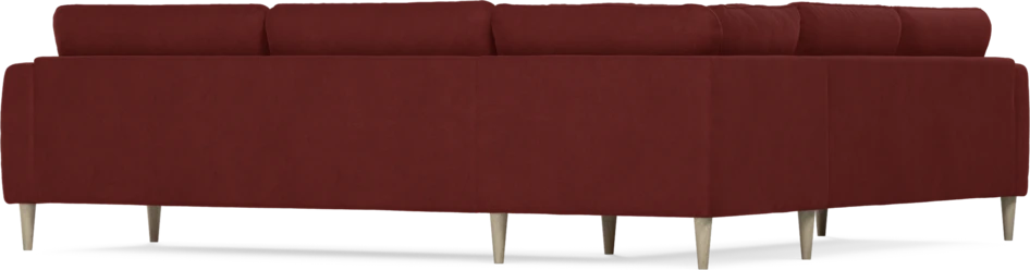 Bridge - Hörnsoffa, 2+3-sits - Röd