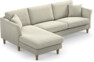 Eden - 2,5-sits soffa med schäslong - Beige