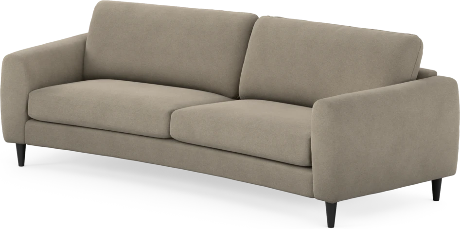 Bridge - 3-sits soffa svängd - Beige
