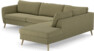 County - 2,5-sits soffa med divan höger - Grön