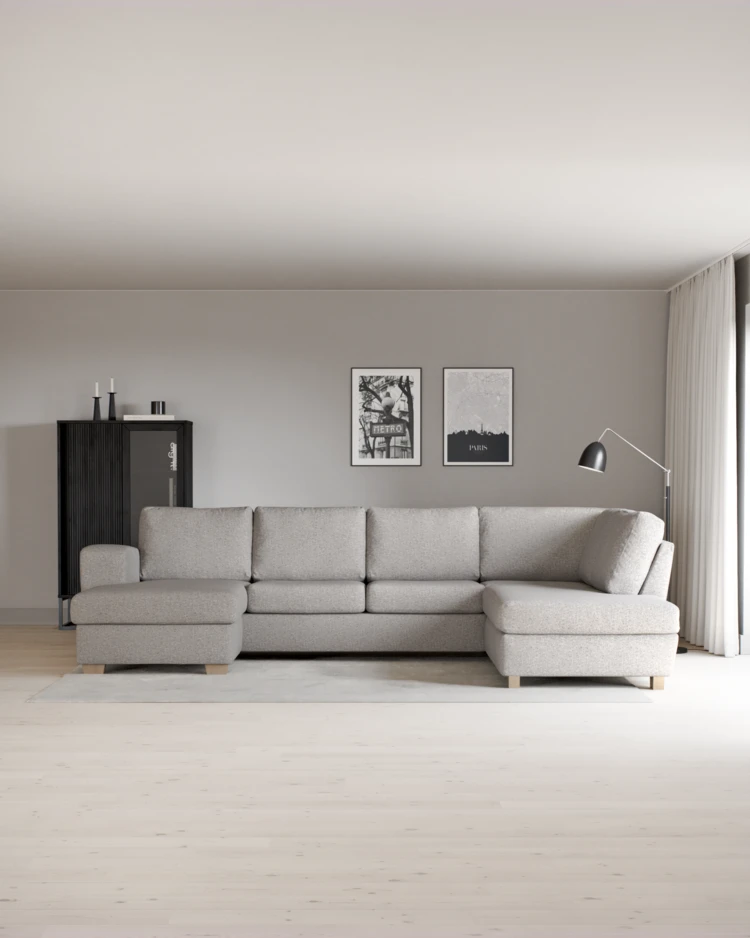 Friday - 3-sits soffa med schäslong vänster och divan höger - inspiration