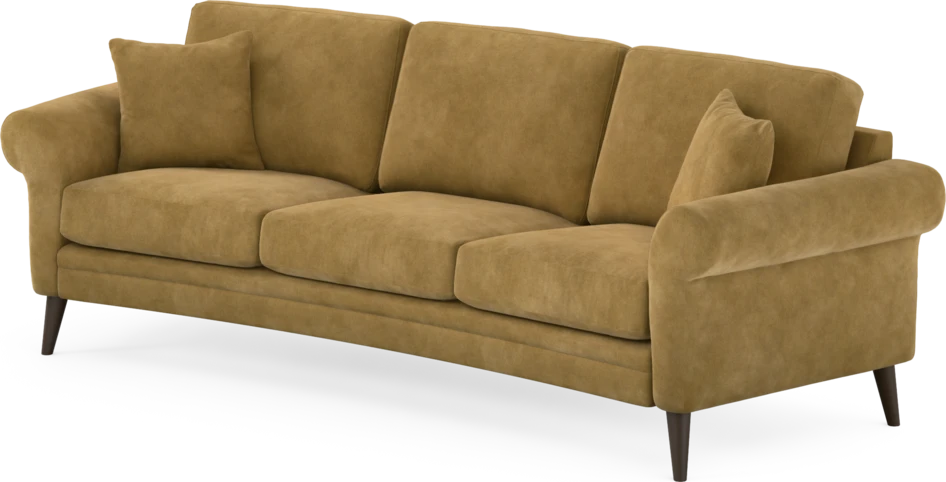 Eden - 3-sits soffa svängd - Gul