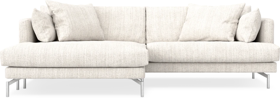 Harper - 4-sits med schäslong XL vänster - Vit