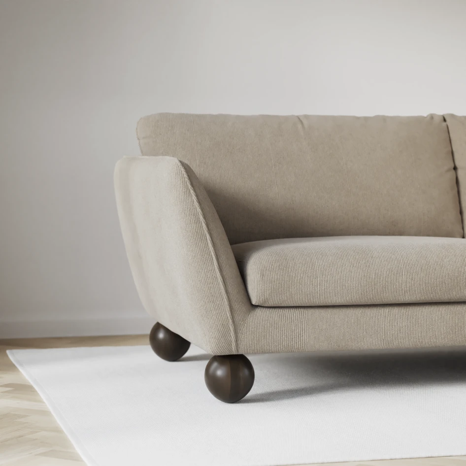 Madison Lux - Hörnsoffa med schäslong höger - Beige