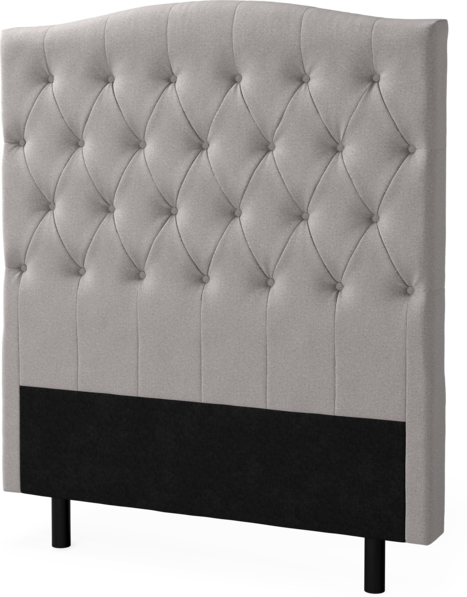 Delux Välvd - Sänggavel, 90-210 cm - Grå