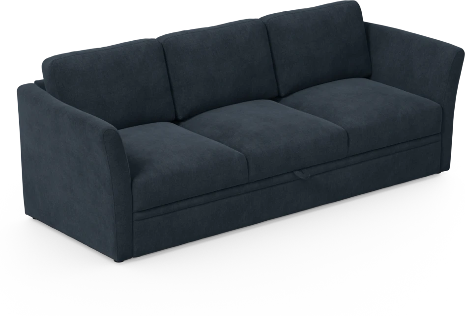 Öland - Bäddsoffa 3-sits, längsbäddad - Blå