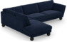 Madison - 3-sits soffa med divan vänster - Blå