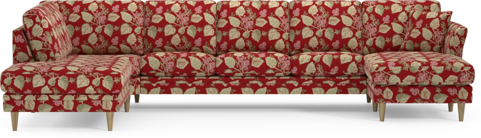 Eden - 3-sits soffa med divan vänster och schäslong höger - Flerfärgad