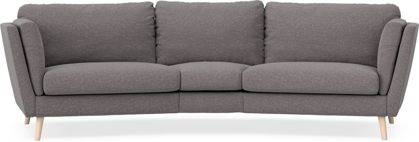 Madison - 3-sits soffa svängd, 90 cm - Grå