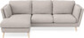 Madison Lux - 2-sits soffa med schäslong vänster - Grå