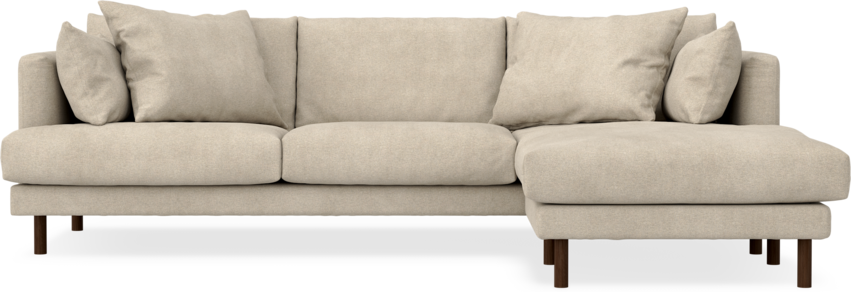 Harper - 4-sits med schäslong höger  - Beige