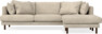 Harper - 4-sits med schäslong höger  - Beige