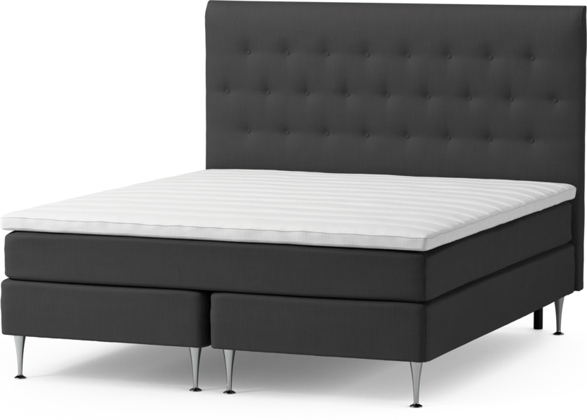 Roma Family - Kontinentalsäng, dubbelsäng med bäddmadrass och sänggavel pikerad, B 160-180