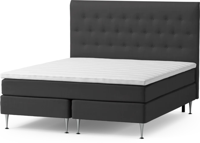 Roma Family, Kontinentalsäng, dubbelsäng med bäddmadrass och sänggavel pikerad, B 160-180